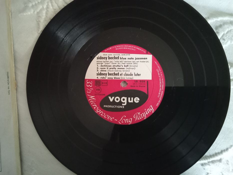 disco Sidney Bechet - Jazz 10``