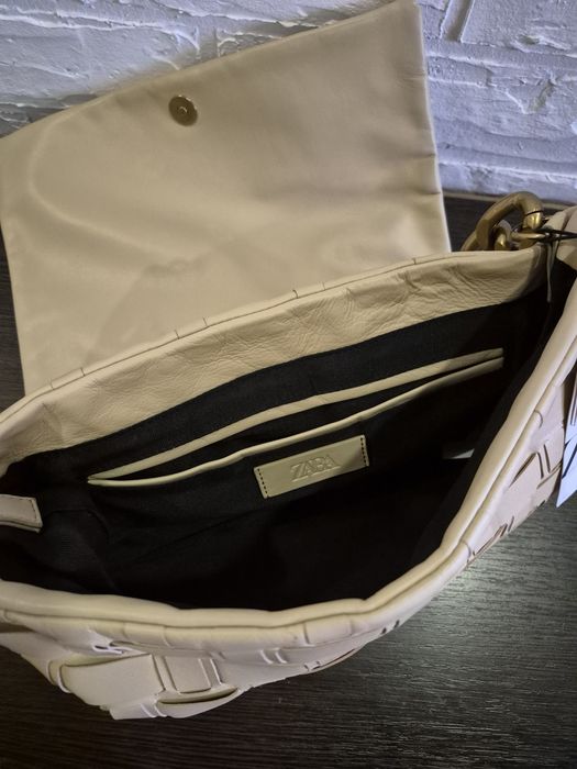 Нова шкіряна жіноча сумка Zara 100% шкіра