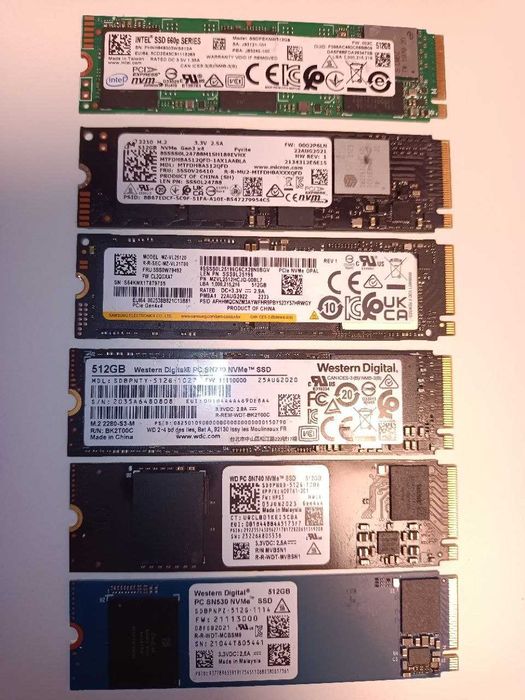 Скоростные M.2 NVME/M2-SATA/SSD 2,5/HDD/256/512GB/1TB