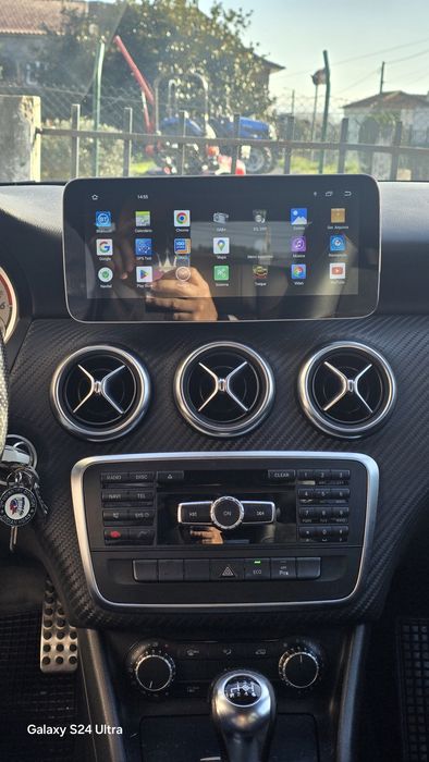 Tela Android 14 com GPS Mercedes Classe A/CLA/GLA (Artigo Novo)