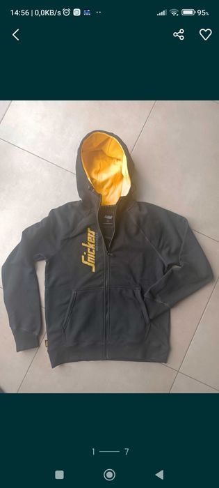 Bluza Snickers czarna z kapturem XL