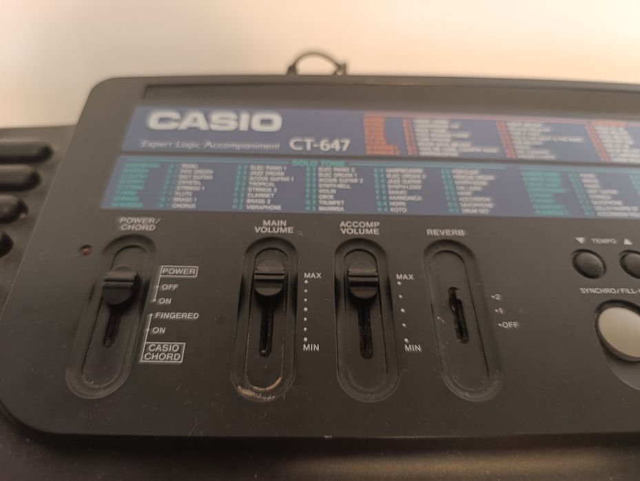 keyboard casio ct 647
