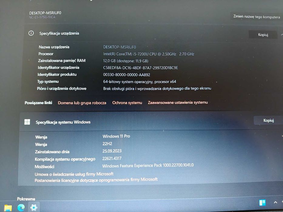 Laptop Acer Aspire E5-475G - 12GB RAM