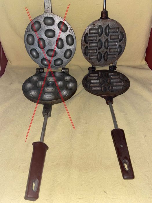 Сковорода для фигурного печенья, двухсторонняя сковорода, СССР