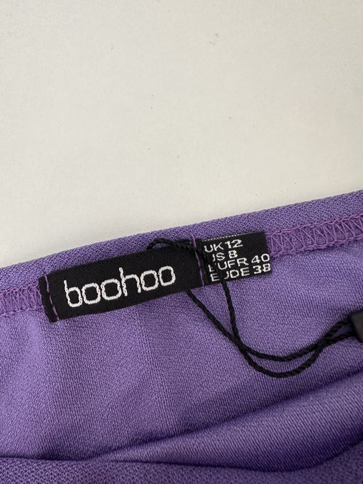 Fioletowa bluzka bez rękawów crop top Boohoo, rozmiar 40 L, nowa