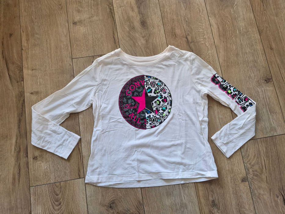 Prześliczna koszulka t-shirt longsleeve Converse stan nowa bez metkis