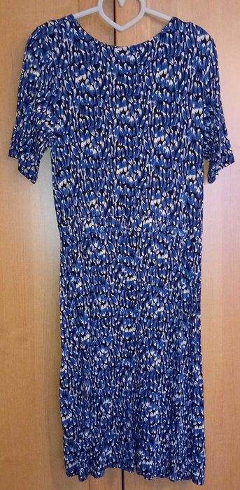 Sukienka kopertowa niebieska H&M 44 46