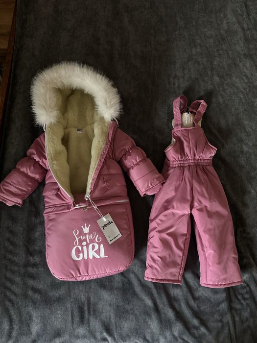 Зимовий Комбінезон трансформер на овчині 3в1