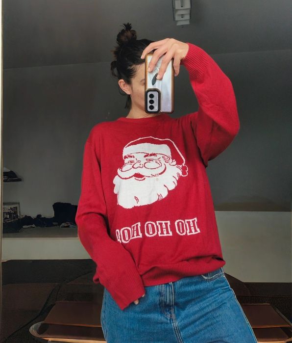 Sweter świąteczny Mikołaj christams sweater Santa Claus L