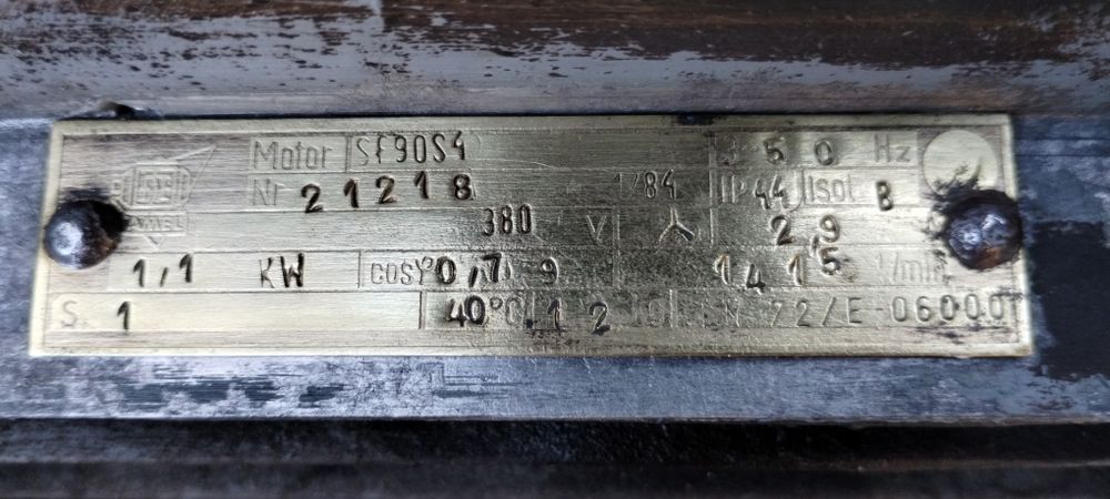 Silnik elektryczny Tamel 3 fazowy 1,1 kW 1415 obr./min  380V