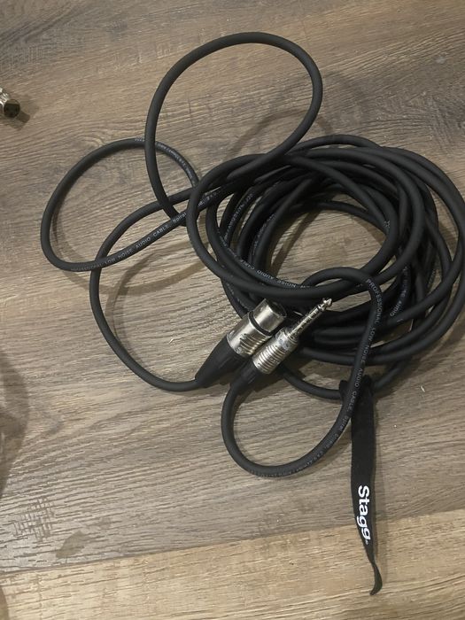 Cabos STAGG profissionais de 6metros para instrumentos musicais