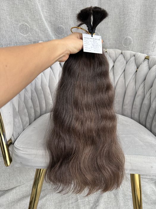 Włosy polskie dziewicze 70 g 48 cm