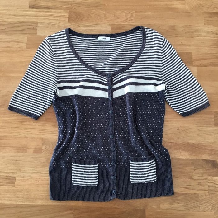 Short-sleeve knitted jacket
