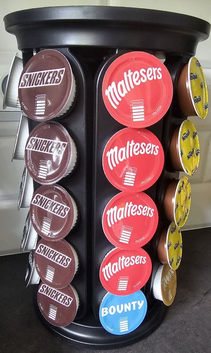 3x stojak na kapsułki dolce gusto obkręcany czarny