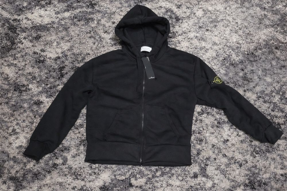 Stone Island zip hoodie | M | фліс | QR пробивається