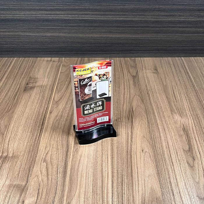 Expositores menu pé retangular