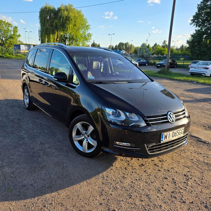 VW Sharan 2.0 TDI 177 KM Highline, Salon Polska, 7-osobowy, Faktura VAT 23%, 2 właściciel