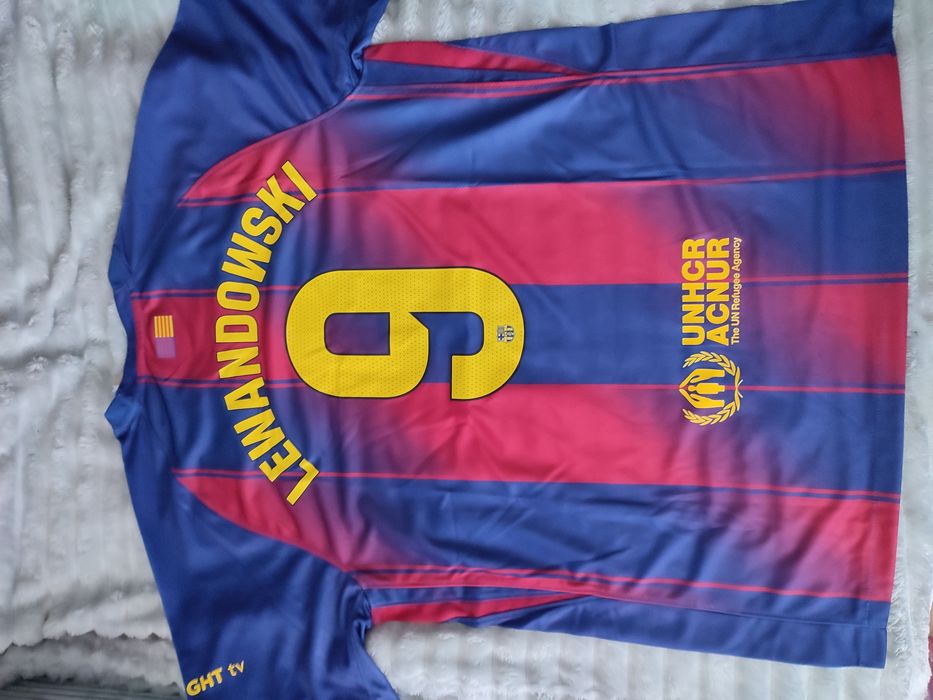 Koszulka piłkarska FC Barcelona Robert Lewandowski 9 rozmiar XXL