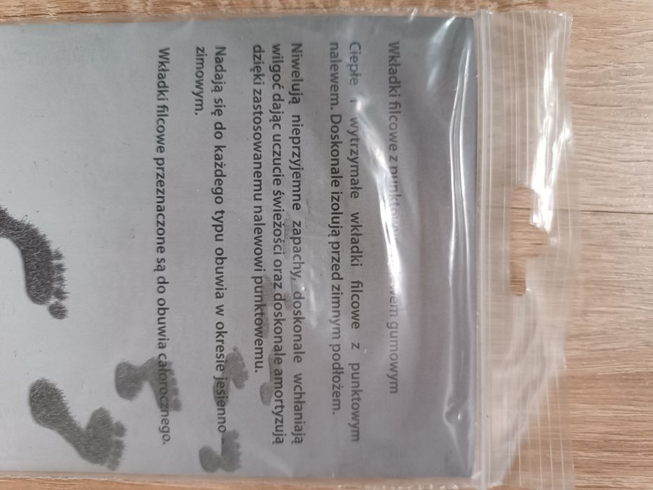 Wkładki filcowe rozmiar 47