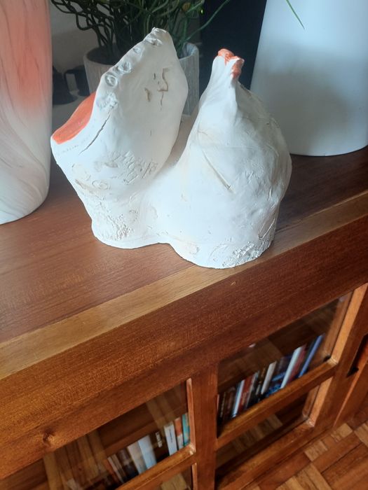 Peça decorativa em gesso. Artesanto de Maria Silveira
