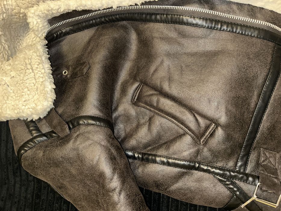 Жіноча штучна дубльонка з хутром, тепла