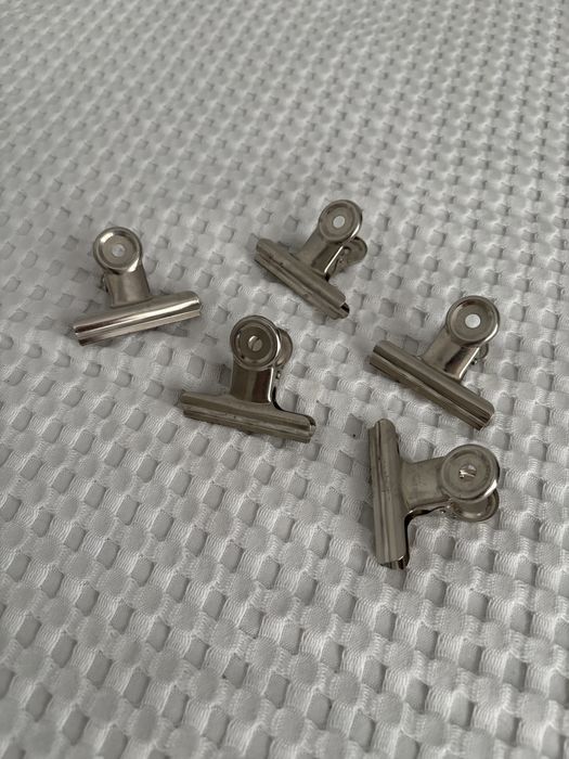 klipsy klamry spinki spinacze do paznokci 5 sztuk 5 cm