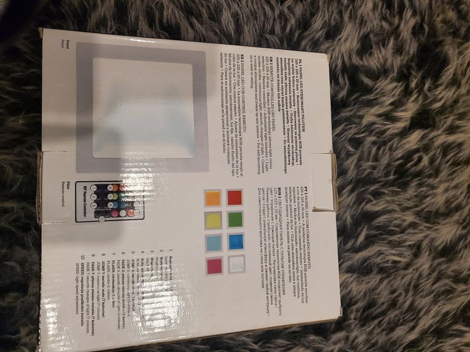 Panel LED sterowany pilotem