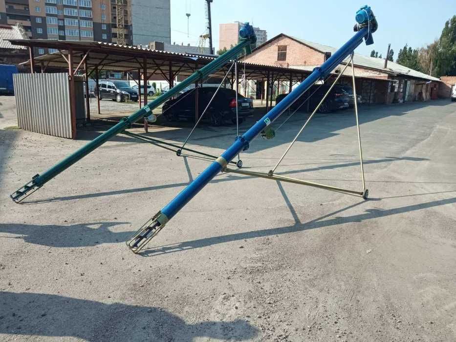 Винтовой конвейер зерна шнековый погрузчик транспортёр зерновой.