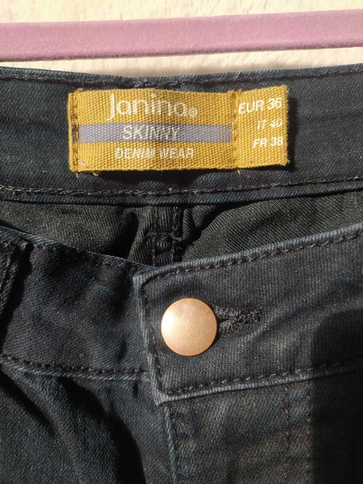 Spodnie dżinsy jeansy 36 S granatowe