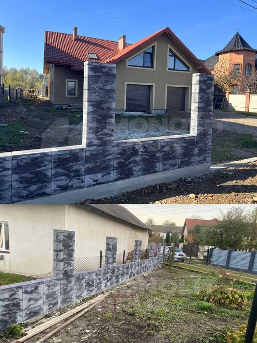 Модульний паркан; Блоки для огорожі; Модульні блоки; Блоки для паркану