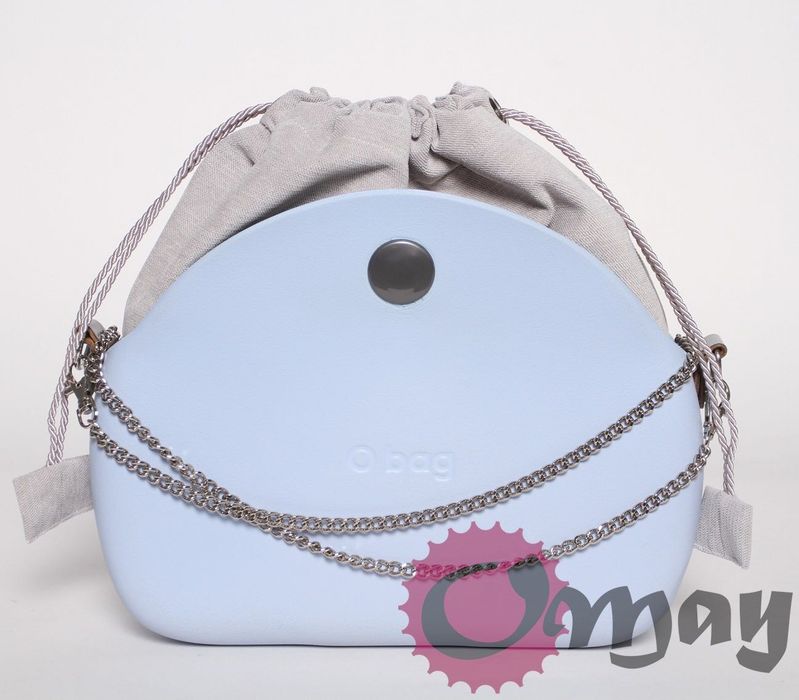 organizer OBAG MOON LIGHT Komin Welur szary jasny 2 kieszenie OMAY