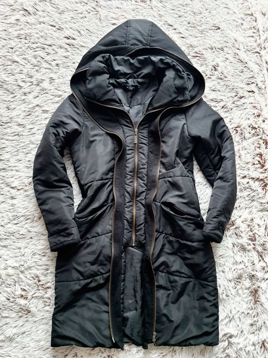 Zimowy, ciepły płaszcz Monnari M/38 |z kapturem |jak nowy