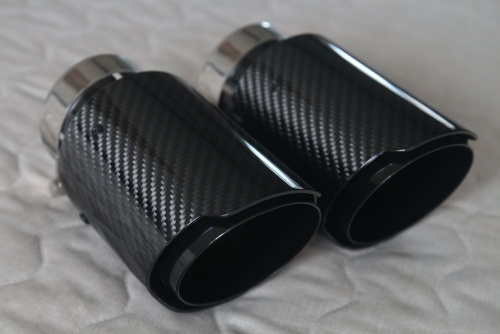 Насадки для вихлопа глушителей карбон нержавейка 76/90/101мм Akrapovic