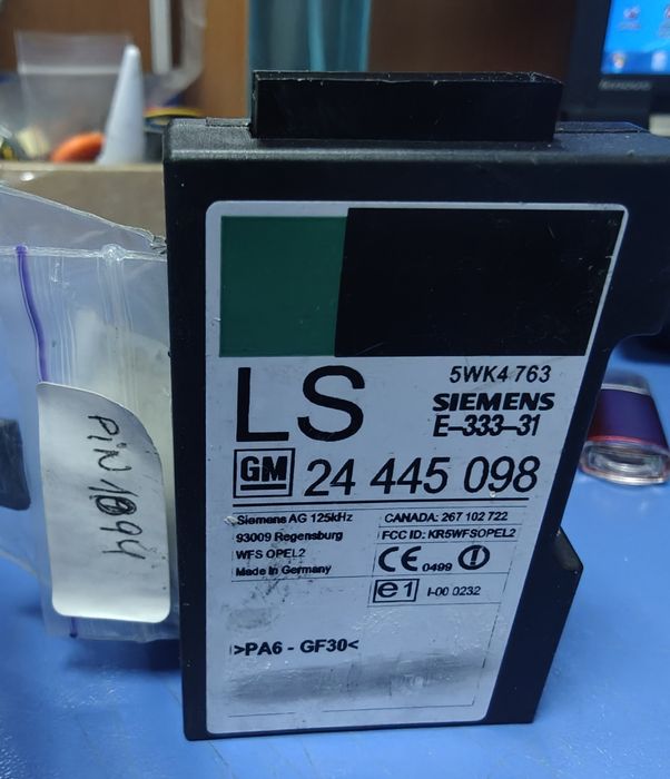 Імобілайзер  24 445 098 opel zafira з чіпом і pin