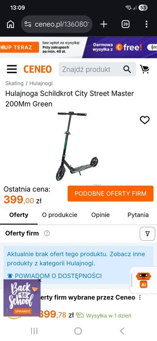Hulajnoga miejska do 100kg
