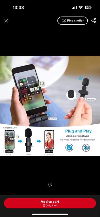 Два мікрофи для телефона, запису звуку