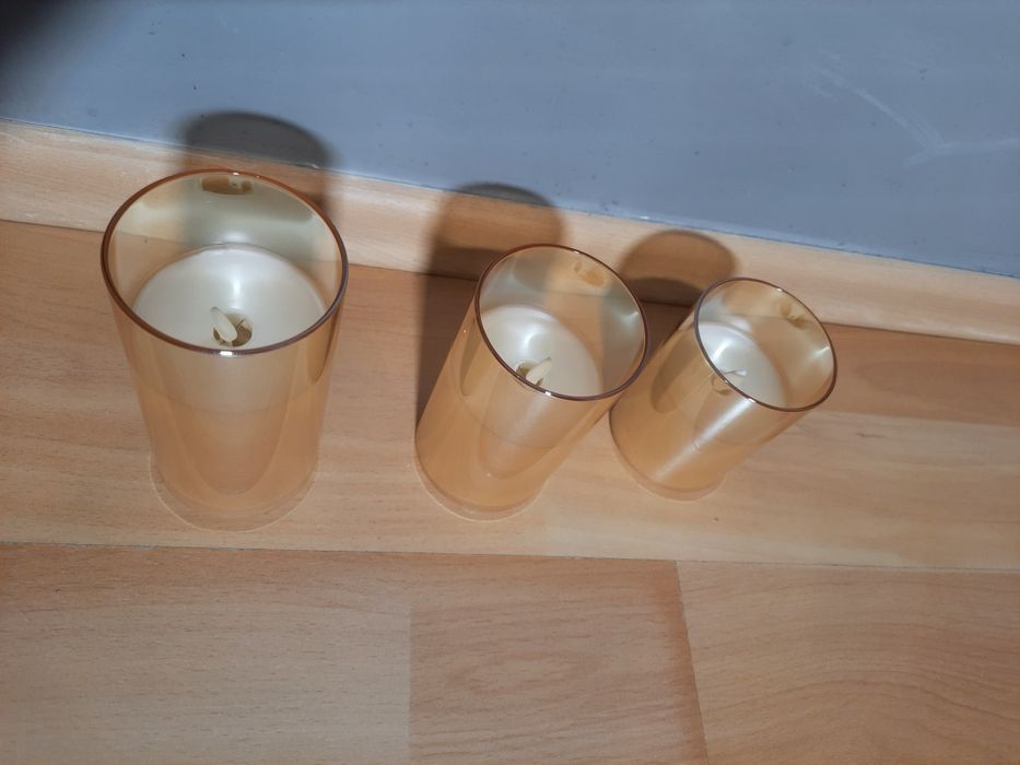 Świeczki świece ozdobne dekoracyjne Led 3szt