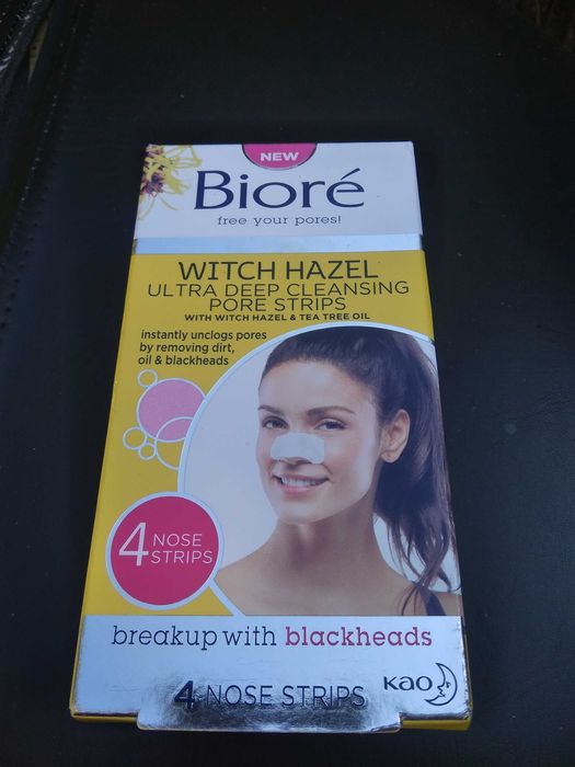 BIORE WITCH HAZEL Japan głęboko oczyszczające plastry nos