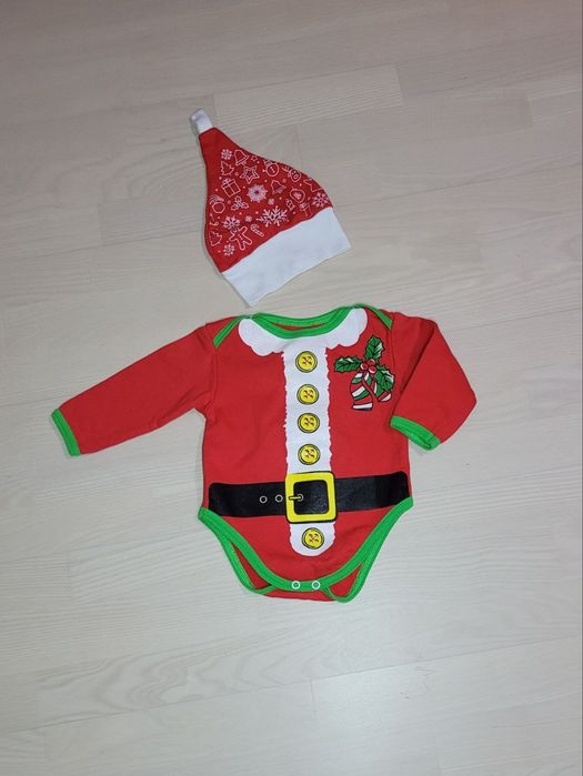 Новорічний костюм Маленький Санта 1-3 міс