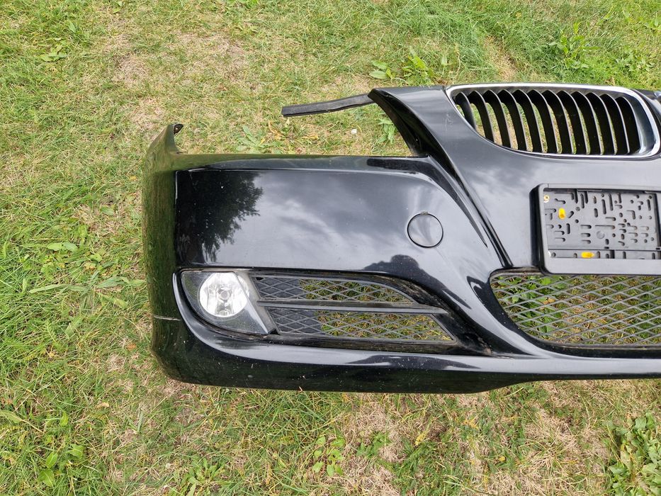 Zderzak przód lift  E90 E91 BMW 475/9 Black Sapphire Metallic Halogen Grill Kratka lci polift