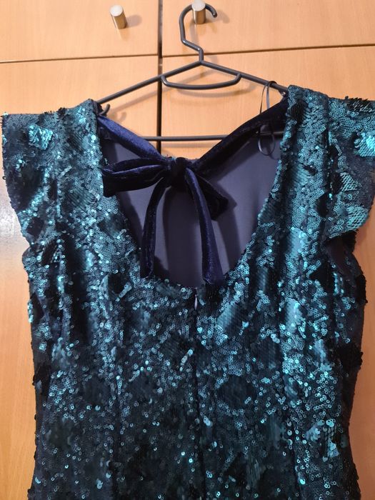 Vestido cerimónia Zara verde tamanho m