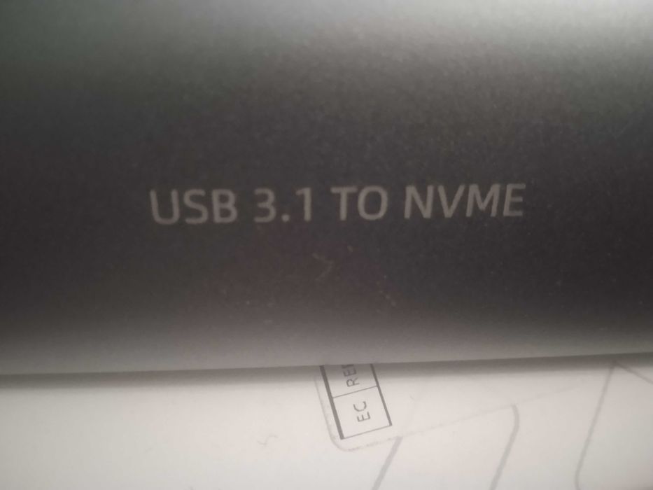 Карман M.2 NVMe + HUADISK 128 Gb NVMe