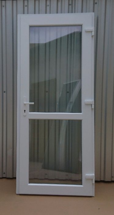 Drzwi zewnętrzne Nowe  PCV 90x210 białe sklepowe TRANSPORT CAŁA POLSk.