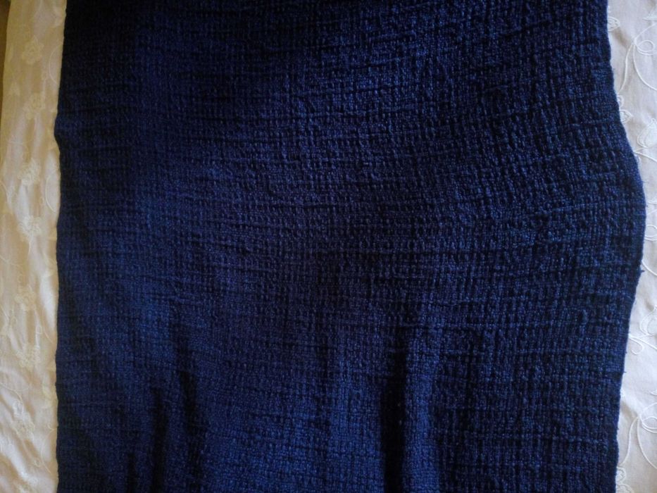 Синій плед 150*115см об'ємний акрил