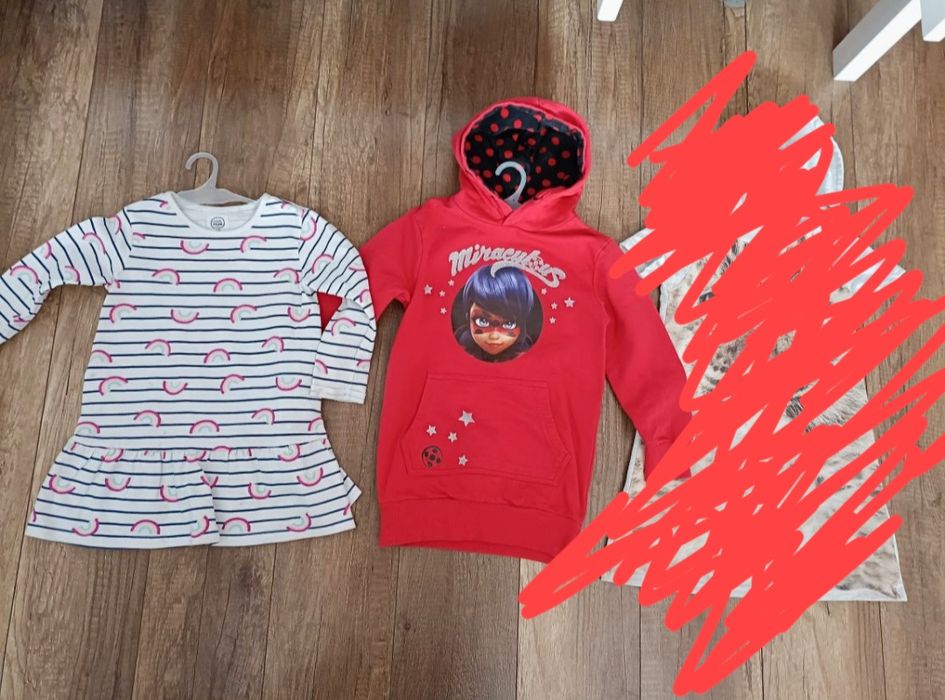 Paka ubranek bluzki tshirty