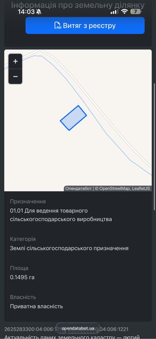 Продам пайову ділянку