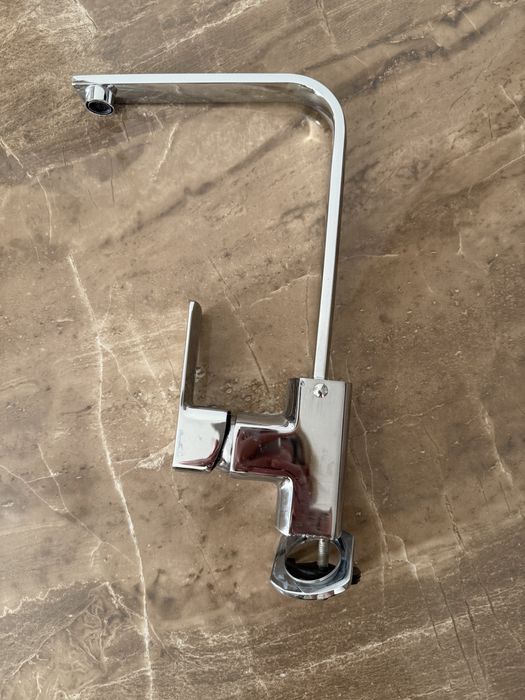 Змішувач для кухні з нержавійки Zegor LEB4 WKB123 (Хром)