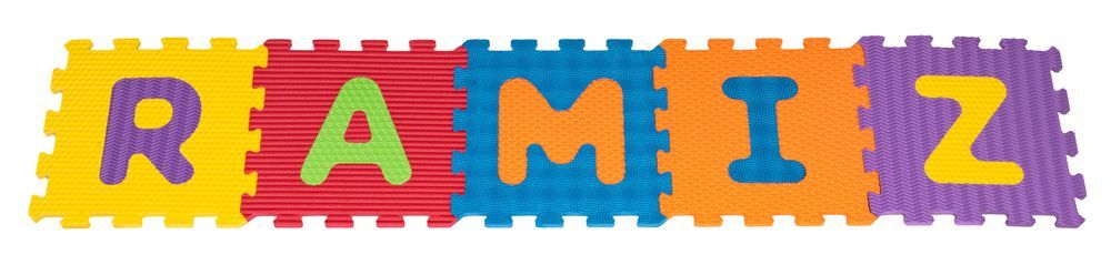 Mata Sensoryczna Z 26 Puzzli Alfabet Dla Dzieci 10M+ Wyjmowane Litery