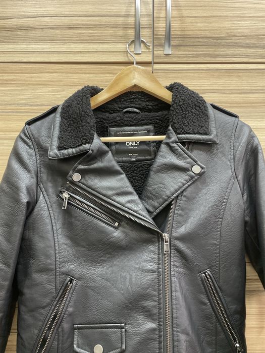 Куртка кожанка шкірянка в стиле Zara тренд новая Европа