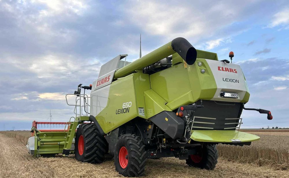 CLAAS LEXION 650 heder VARIO 680 nowy typ + wózek +KOSY hydr do rzepaku Brutto
